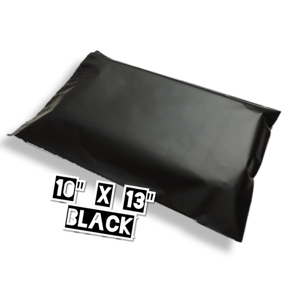 50 Poly Mailers 10x13 Black (100% Recycled) - Picture 2 of 3